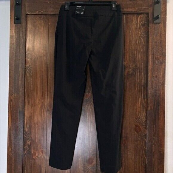 Alfani 2P Tummy-Control Straight Leg Black Pull-On Stretchy Dress Pants NWT - Picture 4 of 5